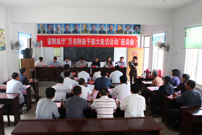 省财政厅到枞阳开展“万名财政干部大走访”活动