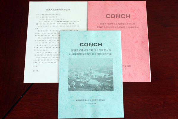 新疆青松建材化工股份公司中高层领导到枞阳海螺公司开展挂职锻炼
