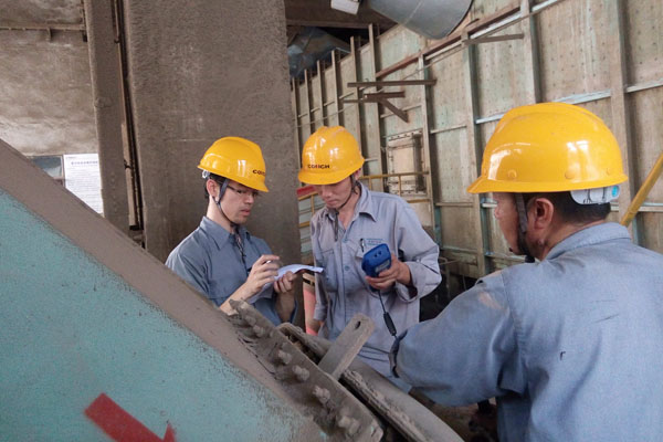 枞阳海螺公司开展二期5000t/d生产线烧成、原料及余热发电系统热工标定工作