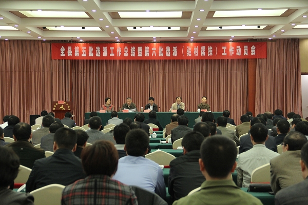 枞阳县召开第五批选派工作总结暨第六批选派工作动员会