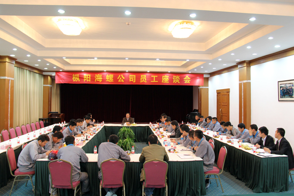 枞阳海螺公司召开员工座谈会