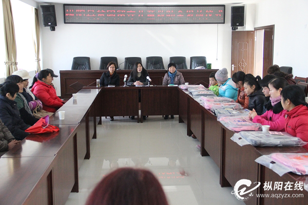 枞阳发放“两癌”贫困妇女和贫困留守儿童救助金