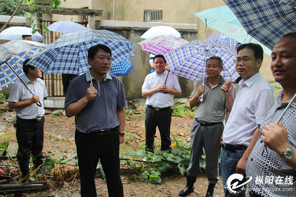 张君毅来枞阳魔难教育防台风使命