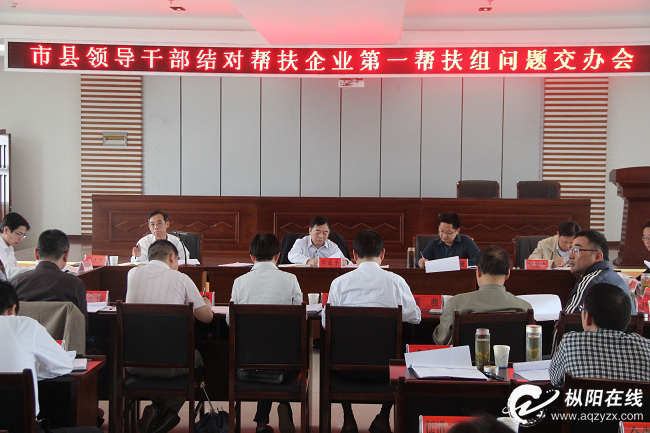 市县领导干部结对帮扶企业第一帮扶组问题交办会
