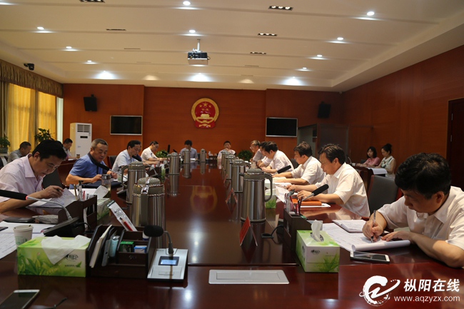 枞阳召开六月份重点项目调度会