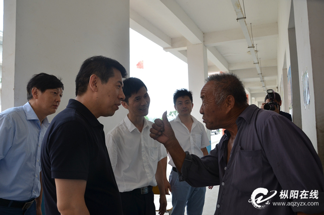 于德志来枞阳指导灾民安置点卫生防疫工作