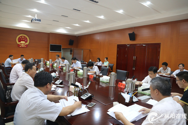 枞阳召开八月份重点项目调度会