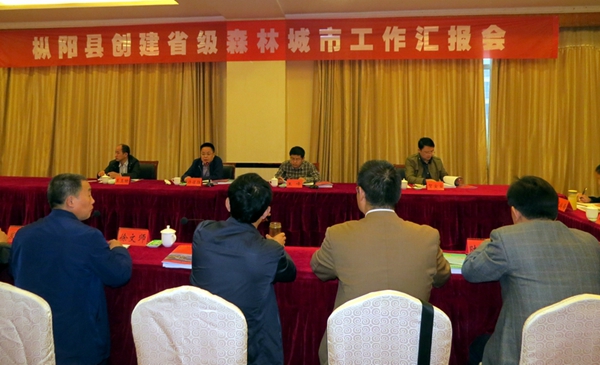 省森林城市专家组来我县核查验收