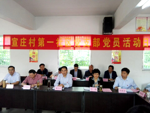 盛九江到宣庄村开展“党员活动日”活动