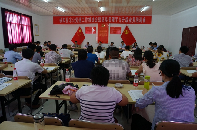 我县召开非公党建工作推进会