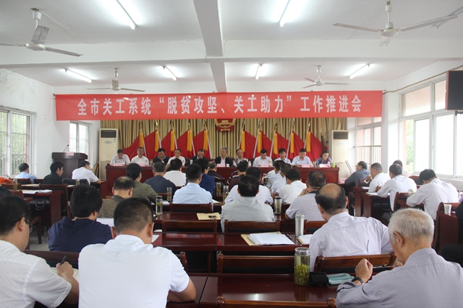 全市关工委系统“脱贫攻坚、关工助力”工作推进会在枞召开