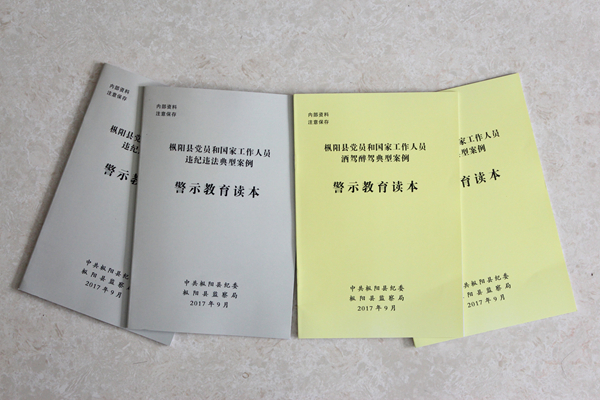 县纪委监察局编发典型案例警示教育读本