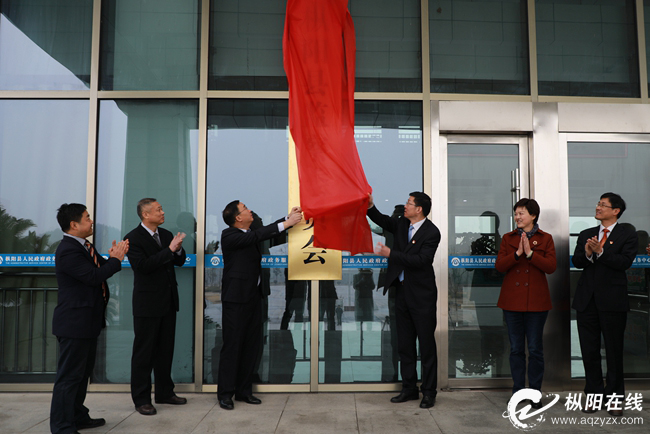 枞阳县监察委员会揭牌建树