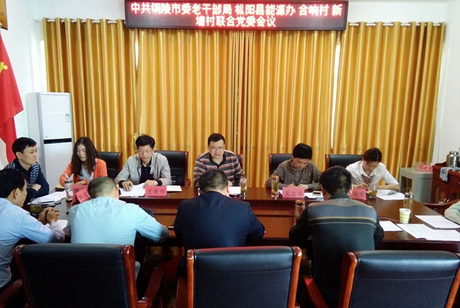 市委老干部局和县能源办召开联合党委会议