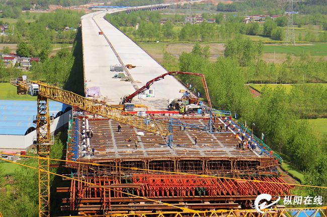 池州长江大桥进入概况积混凝土现浇施工