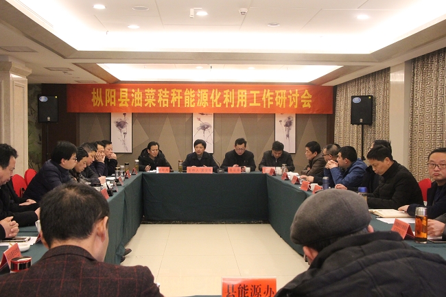 枞阳县召开油菜秸秆能源化利用工作研讨会