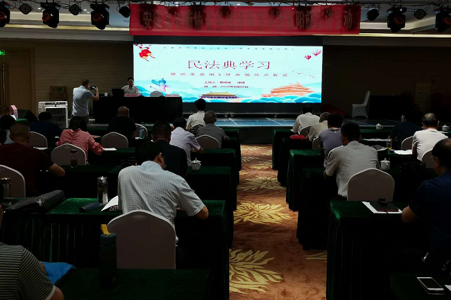 省律协县域律师宣讲团走进枞阳宣讲《民法典》