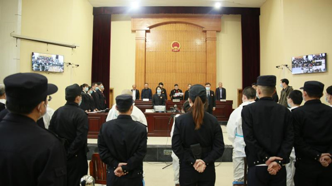 枞阳法院一审公开宣判章孝求涉黑案