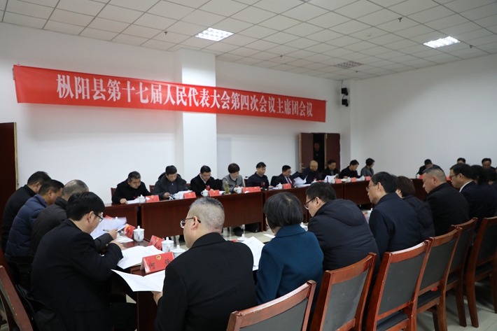第一次会议由县十七届人民代表大会第四次会议主席组召开